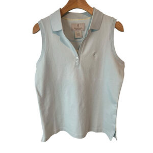 Browning Blue V Neck Button Tank Top Medium NWT